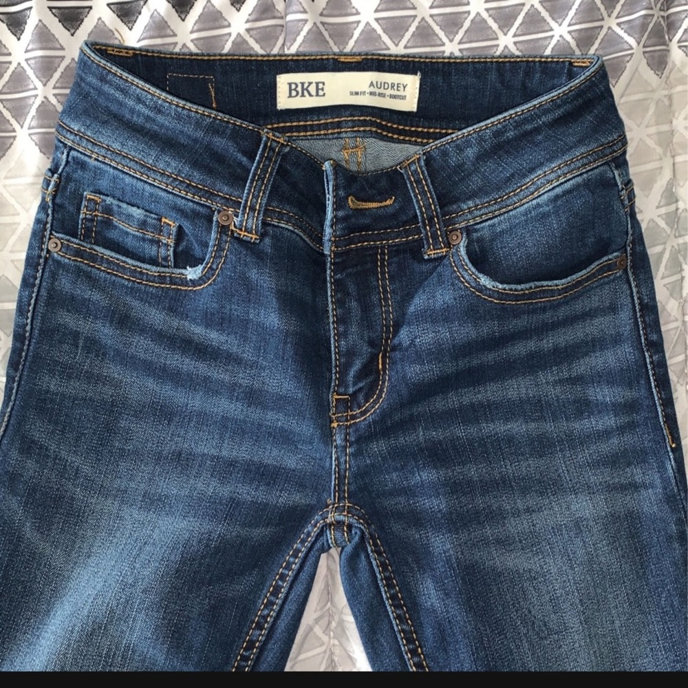 Buckle Bootcut women jeans